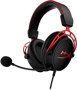 HyperX - Cloud Alpha Wired Gaming Headset for PC, Xbox X|S, Xbox One, PS5, PS4, Nintendo Switch, and Mobile - Black/Red -NEW