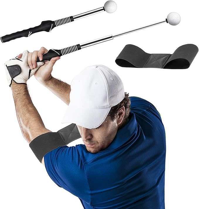 Golf Swing Training Aid - Retractable Sound-Sensing Swing Stick for Correcting Your Golf Swing,