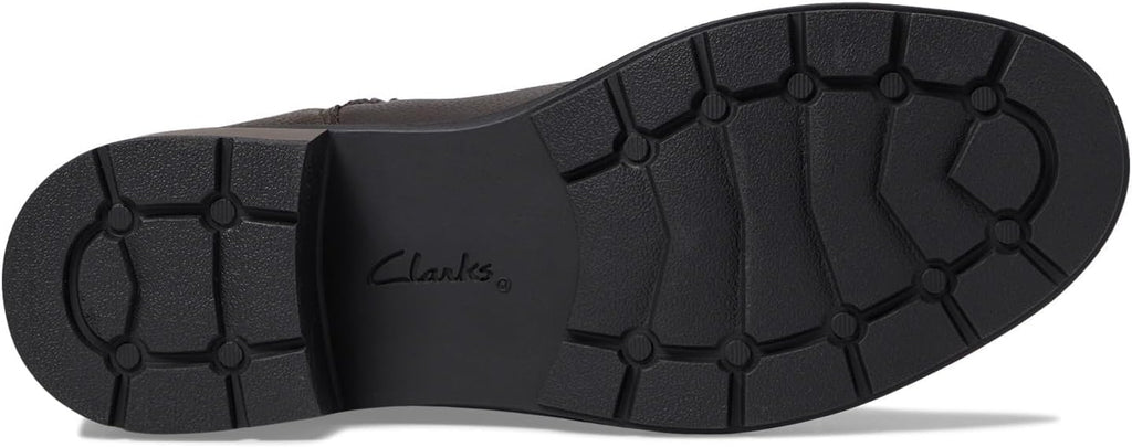 Clarks Hearth Rae Boots for Women - Dark Brown Leather - Size 6.5 M