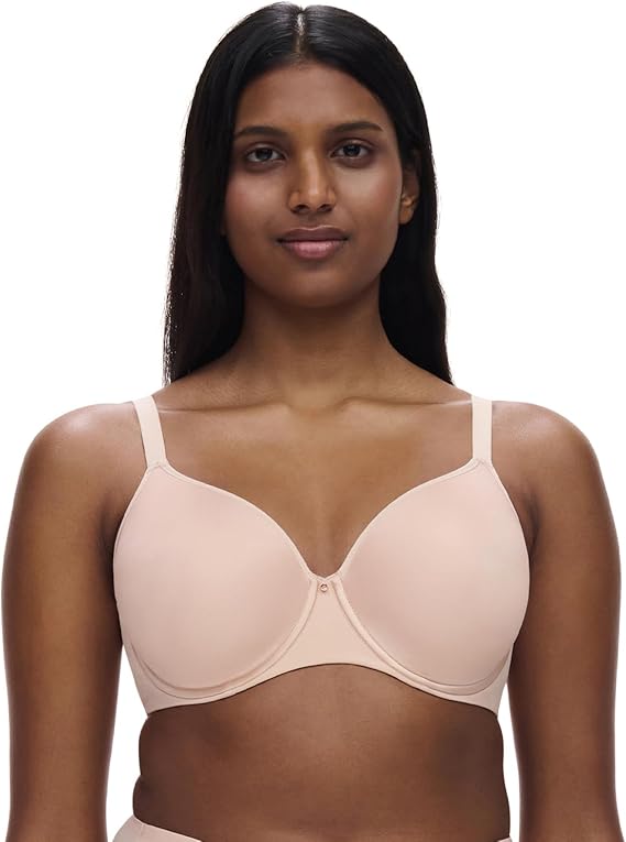 Chantelle Women's Comfort Chic Back Smoothing T-Shirt Bra (C18JNV-ORG) - Rose - Size 38D