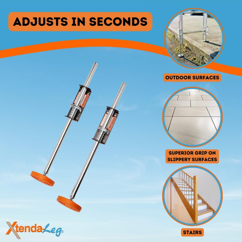 Xtenda-Leg Ladder Leveler for Extension Ladders - 1 Pair
