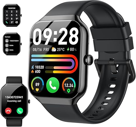 Motast Smart Watch(Answer/Make Call), 1.96" HD Smartwatch for Men Women, 2025 Fitness Activity Tracker with Heart Rate/Sleep Monitor/Pedometer