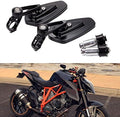 Black Motorcycle Bar End Mirrors Rear View