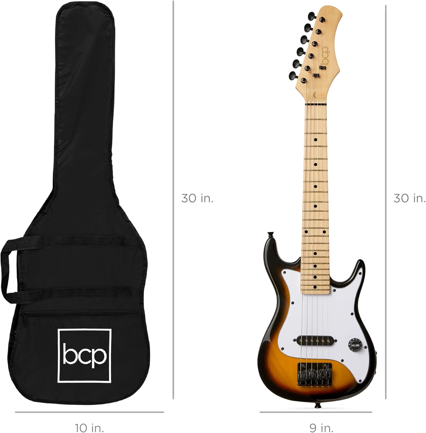 Best Choice Products - Kids Electric Guitar Beginner Starter Kit w/ 5W Amplifier - 30" Length - Sunburst