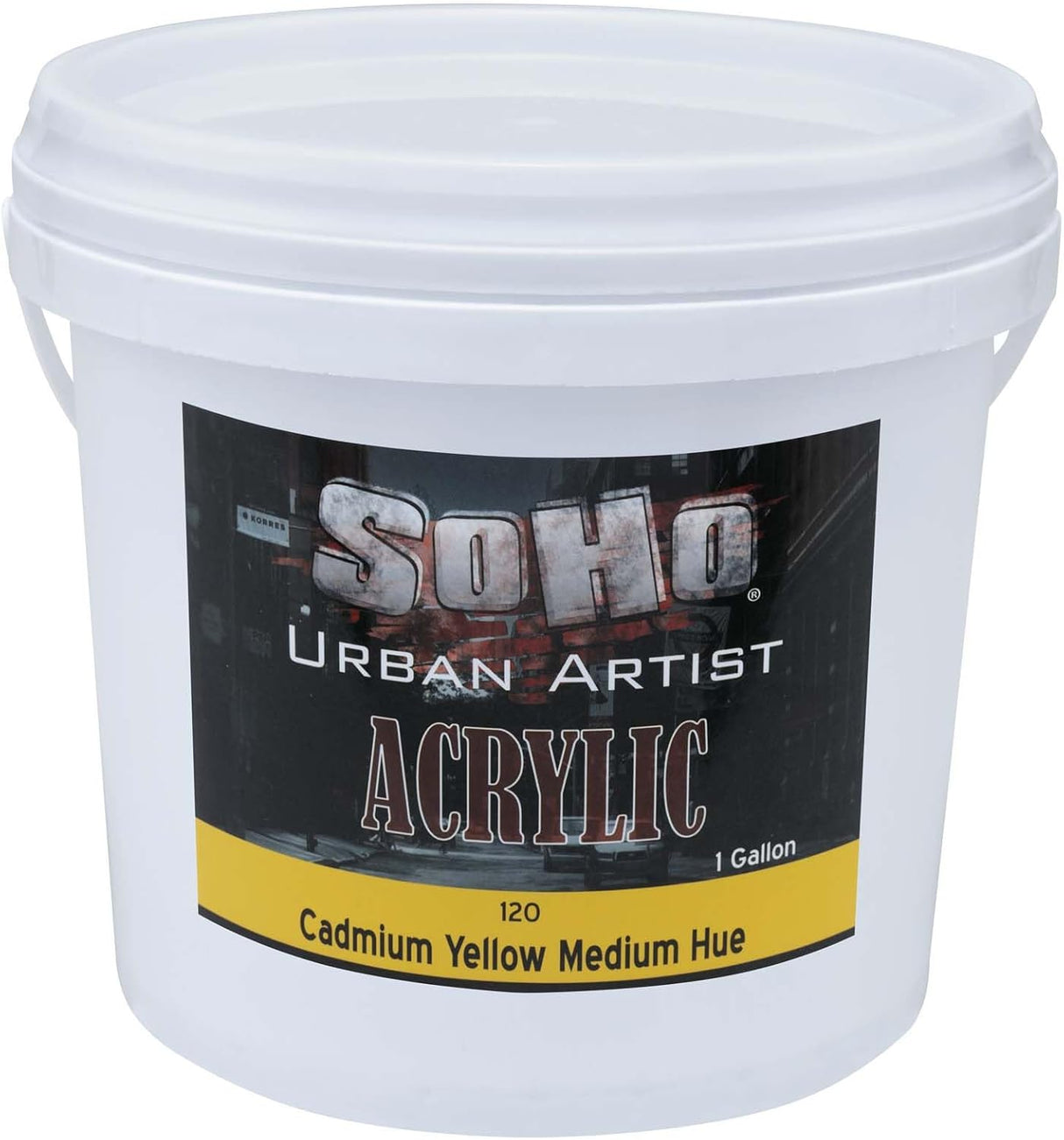 Soho Urban Artist Heavy Body Acrylic Paint - 1 Gallon, Acrylic Paint Set for Artists, Thick & Creamy, Excellent Coverage, Permanent Water-Resistant Film