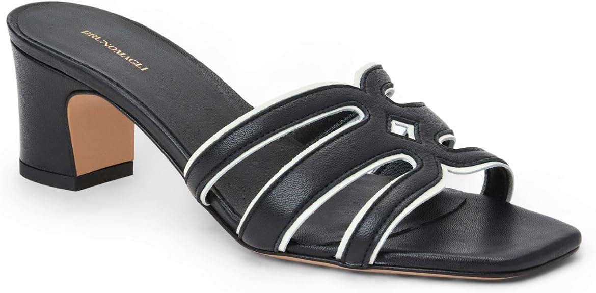 Bruno Magli - Women's Enora Sandal, Italian Leather Shoes with Slip On Closure (Size: 7.5)
