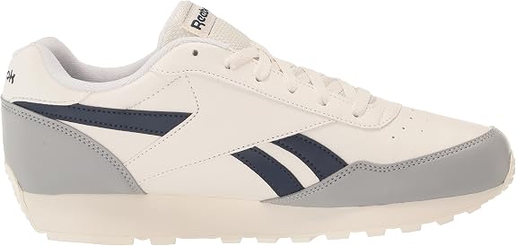 Reebok Rewind Run Sneaker - Chalk/Vector Navy/Pure Grey - Size 9.5 (Men)
