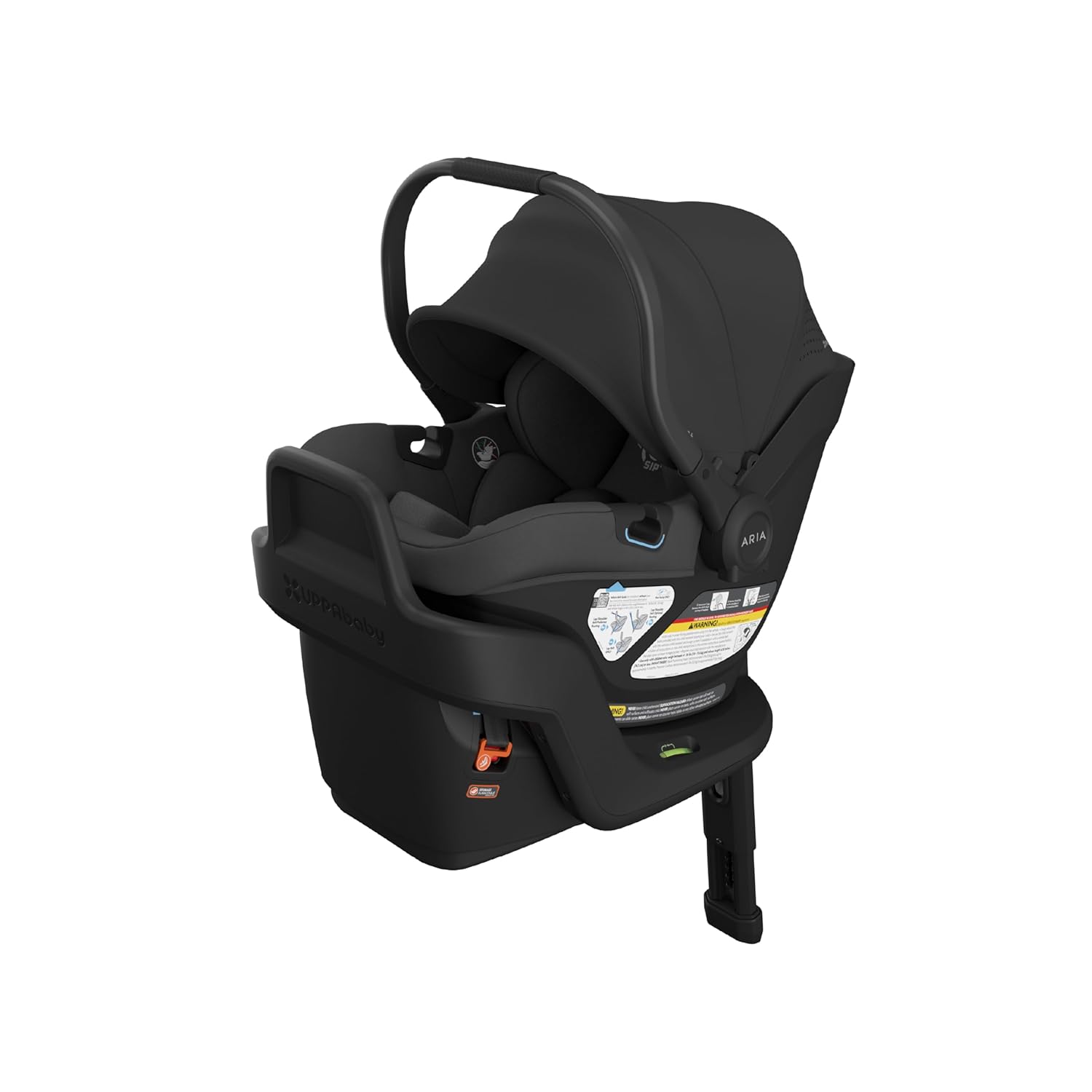 UPPAbaby Aria V2 | Lightweight Infant Car Seat in Jake (Charcoal/Black Leather)