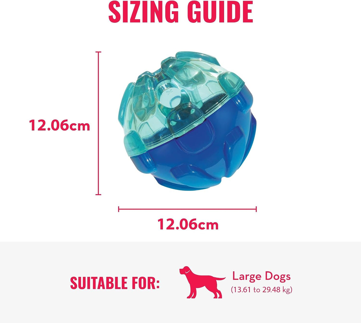Kong - Rewards Ball - Ultra Durable Interactive Treat Dispensing Dog Toy - for Large Dogs