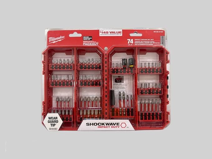 Milwaukee SHOCKWAVE Impact Duty Alloy Steel Screw Driver Bit Set (74-Piece)