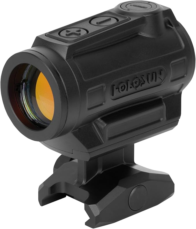 Holosun Advanced Rifle Optic Sight with Shake Awake, 22mm Optical Window, 12 Brightness Settings, Co-Witness & Low Mounts Included