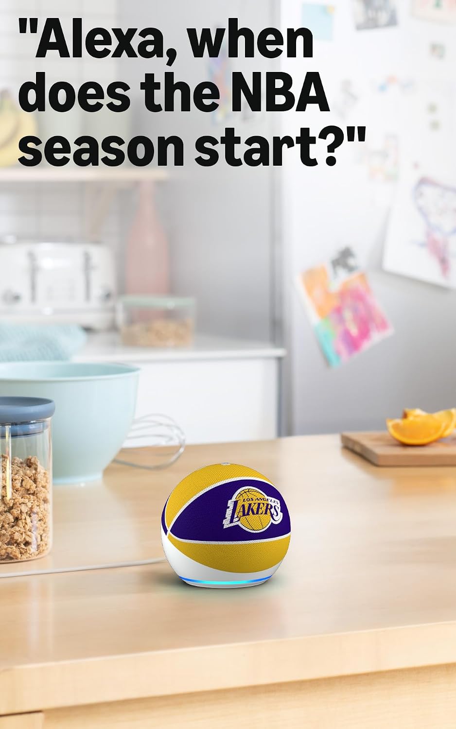 Los Angeles Lakers Echo Dot (newest model) | Officially Licensed NBA Limited-Edition Visit the Amazon Echo Store