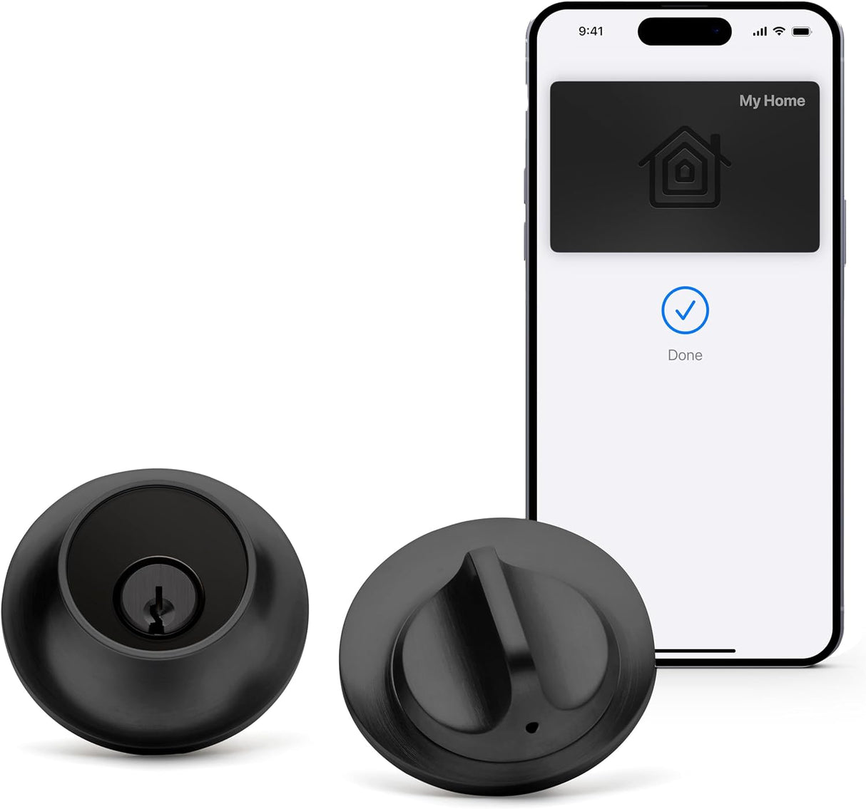 Level Lock+ Smart Lock Plus Apple Home Keys - Smart Deadbolt for Keyless Entry - Includes Key Cards (Matte Black) (OPEN BOX)