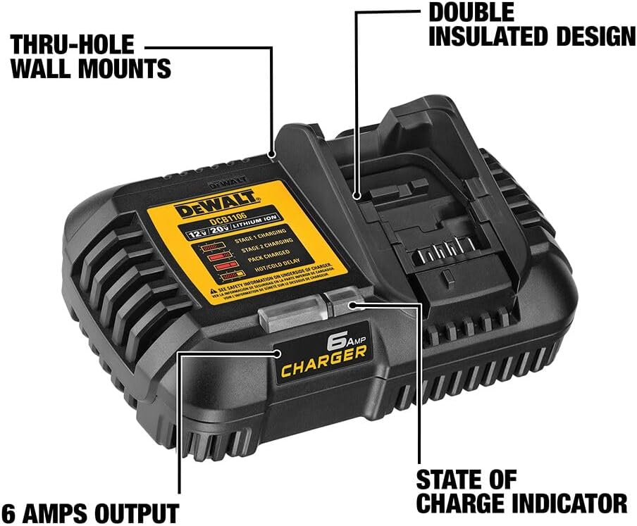 DEWALT 6 Amp Charger (DCB1106)