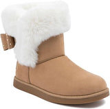 Juicy Couture Women's Slip On Winter Snow Boots Warm & Insulated Fur Lining Comfortable Fashion Booties Size: 10