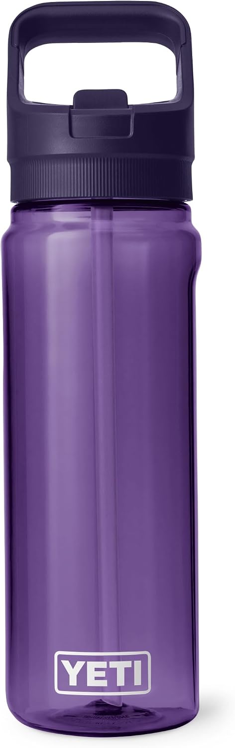 YETI Yonder 750 ml/25 oz Water Bottle with Yonder Straw Cap, Pace Purple