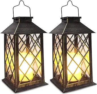 SHYMERY Solar Lantern Brown $43 (NEW, OPEN BOX)