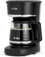 Mr. Coffee 12-Cups Automatic Drip Coffee Maker, Stainless Steel and Black