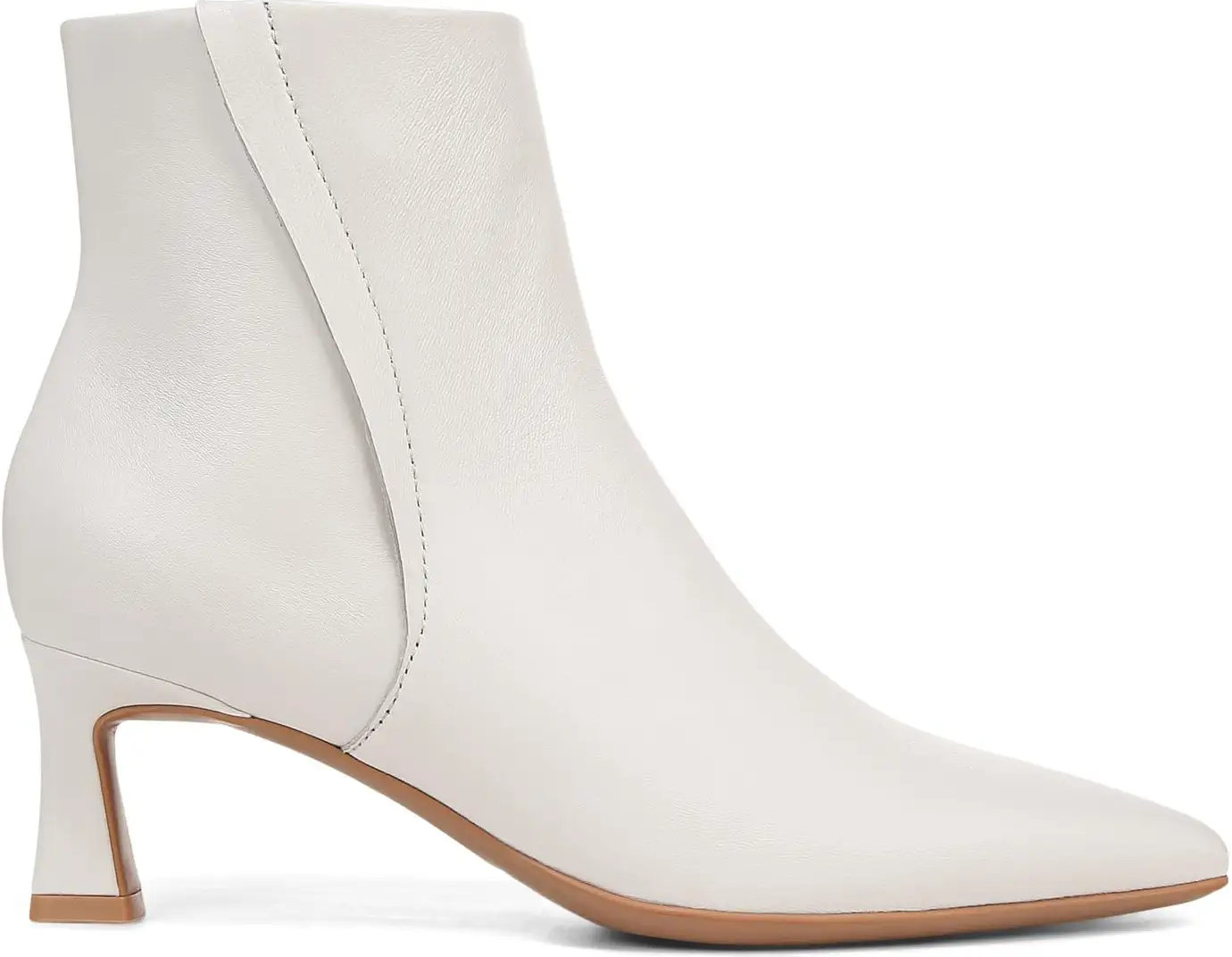 NATURALIZER Women's Deesha Booties in Warm White Leather - 8M