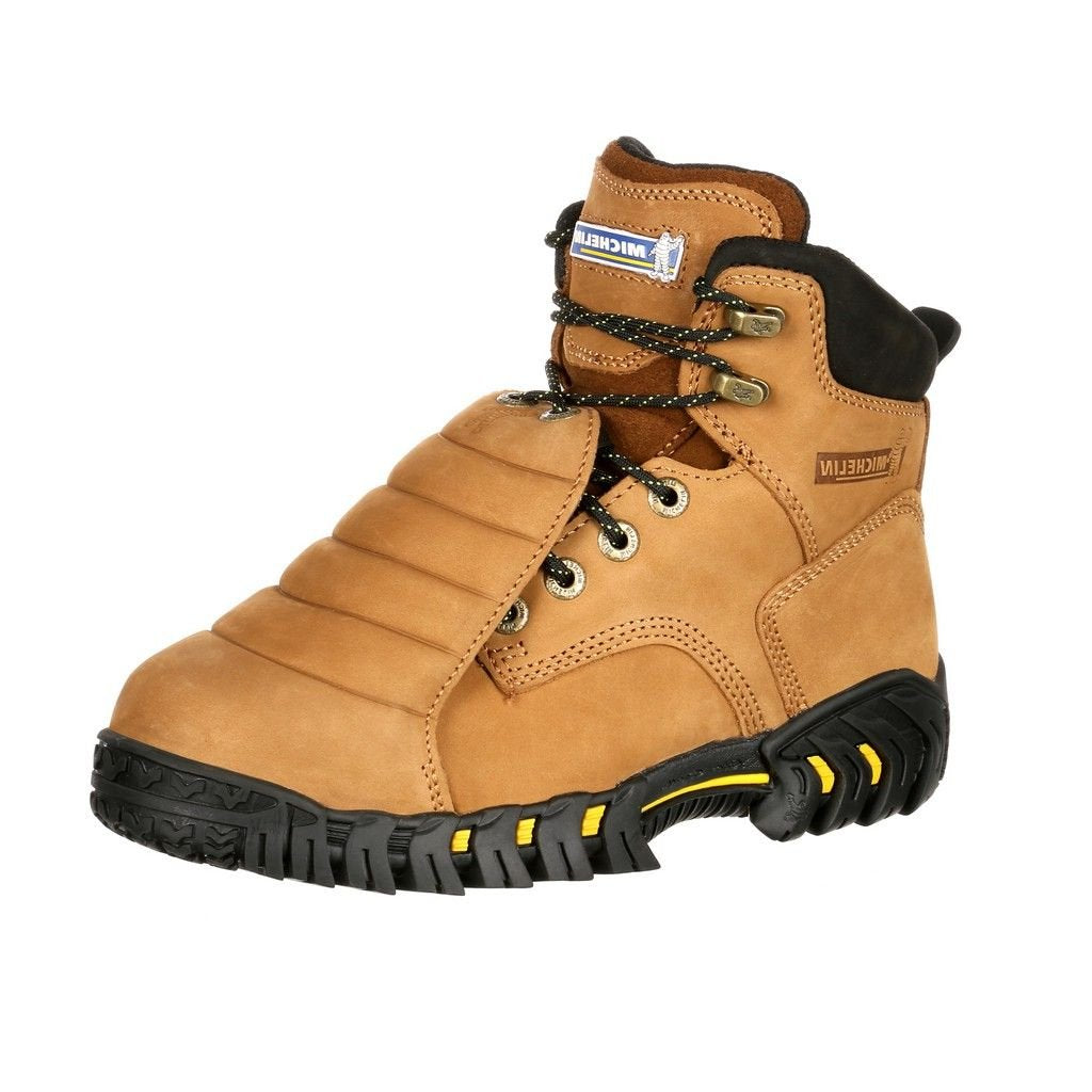 Michelin 6" Work Boot,10-1/2,M,Brown,Steel,PR (damaged box)