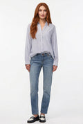 DU/ER DUER Women's Performance Denim Mid Rise Slim Taper Jean W28 L28