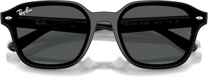 Ray-Ban RB4458D Sunglasses, Black/Dark Grey, 65 mm