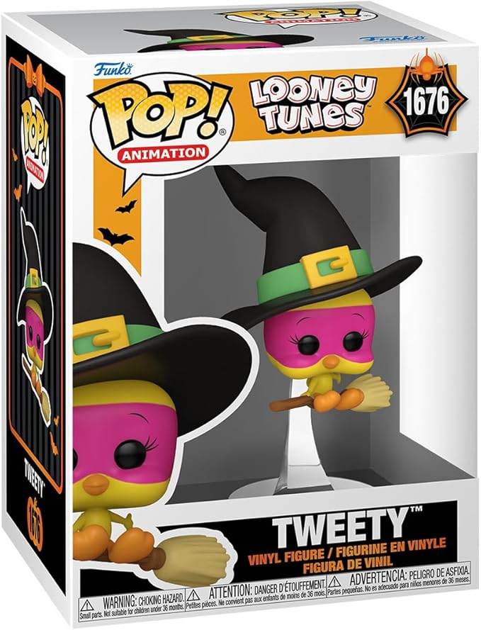 Funko POP! Animation: Tweety Bird - (Witch) - Looney Tunes - Collectable Vinyl Figure - Gift Idea - Official Merchandise - for Kids & Adults - Horror Fans - Model Figure for Collectors