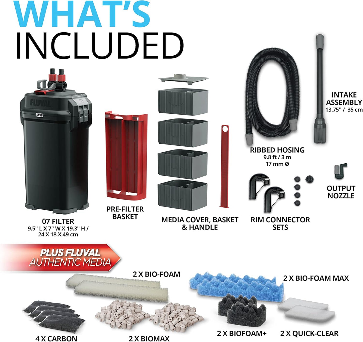 Fluval® 407 Performance Canister Filter Fluval Item #5290152 $269.99