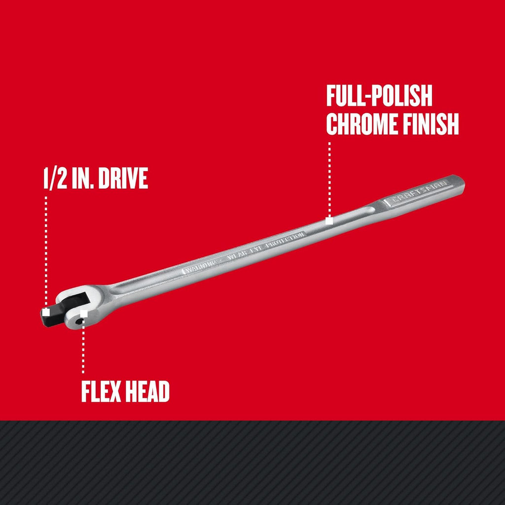 CRAFTSMAN 1/2 Inch Drive 18 Inch Flex Handle Breaker Bar (CMMT44202)