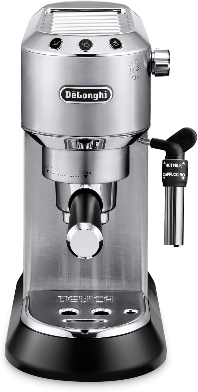 De'Longhi EC685M Dedica Deluxe Automatic Espresso Machine,35 oz, 1, Metallic