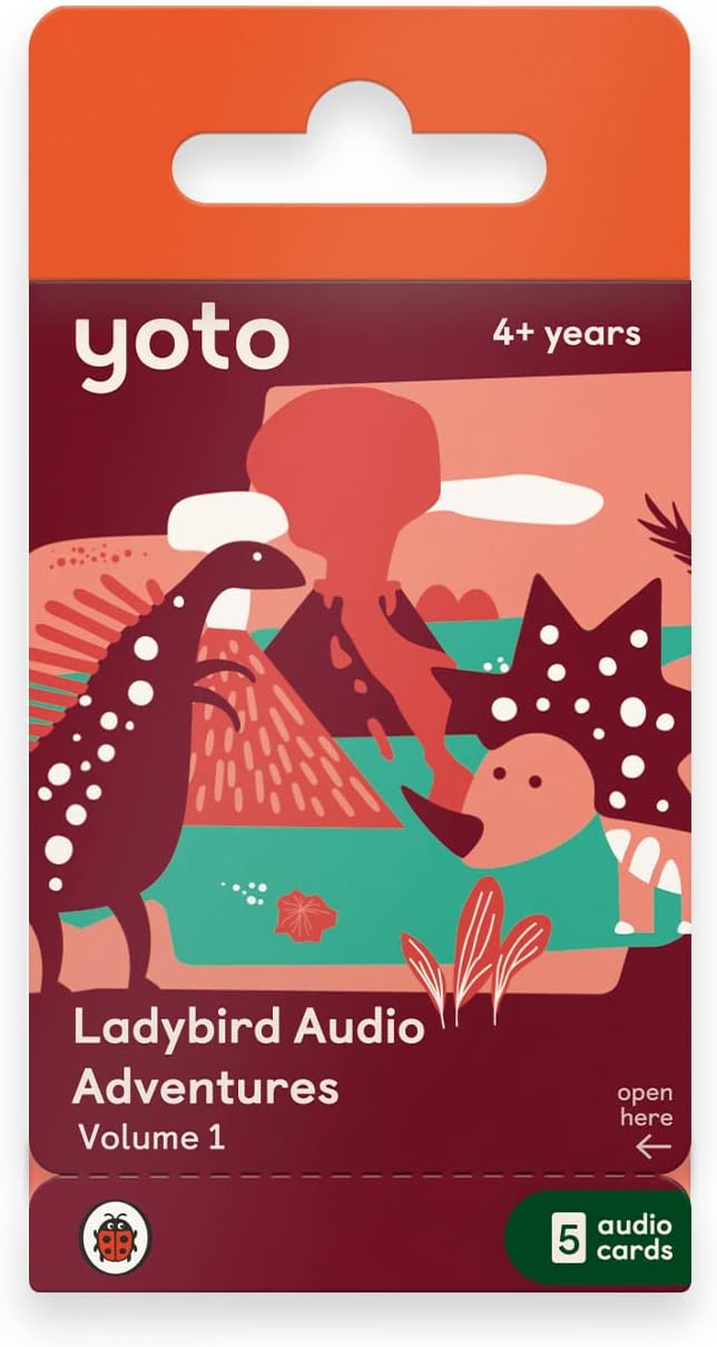 Yoto Ladybird Audio Adventures Collection: Vol. 1 – Kids 5 Audio Cards for Use with Player & Mini All-in-1 Audio Device, Screen-Free Listening with Fun Playtime, Bedtime & Travel Stories, Ages 5+