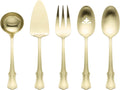 Oneida James Street Satin Champagne 5 Piece Hostess Set