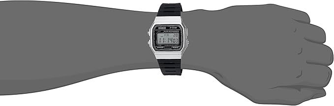 Casio Men's 'Vintage' Quartz Metal and Resin Casual Watch, Black (OPEN, BOX)