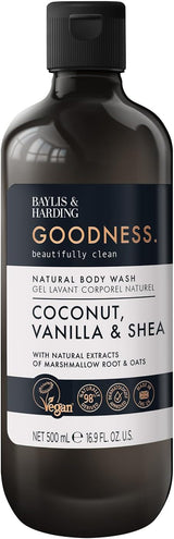 BAYLIS & HARDING Goodness Coconut, Vanilla, and Shea Body Wash - 16.9 fl oz