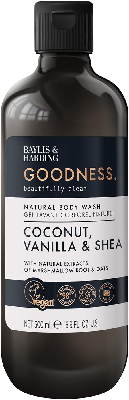 BAYLIS & HARDING Goodness Coconut, Vanilla, and Shea Body Wash - 16.9 fl oz