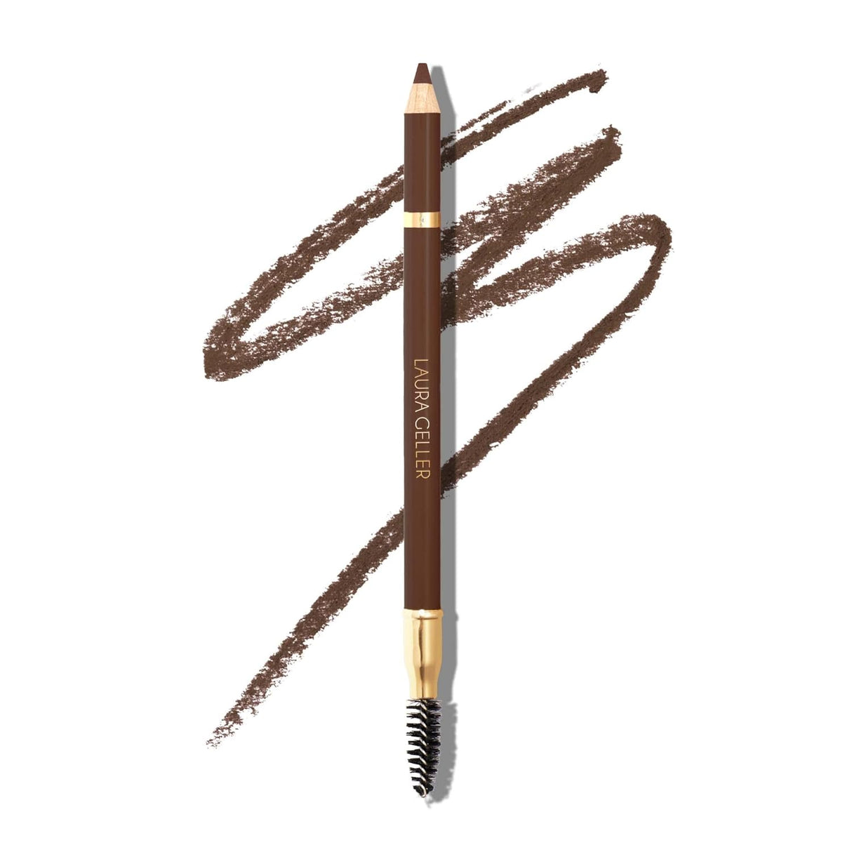 LAURA GELLER NEW YORK Bravo Brows Soft Pencil + Brush - Dark Brown