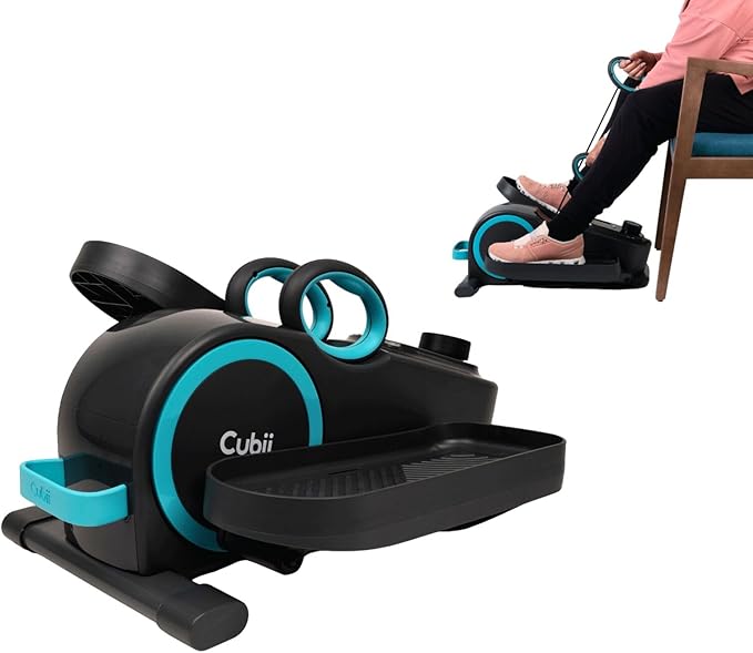 Cubii Total Body - Compact 2-in-1 Elliptical with 12 Resistance Levels, Low-Impact Cardio & Strength Training with an Ergonomic Pulley System for a Full-Body Workout - Adult to Senior