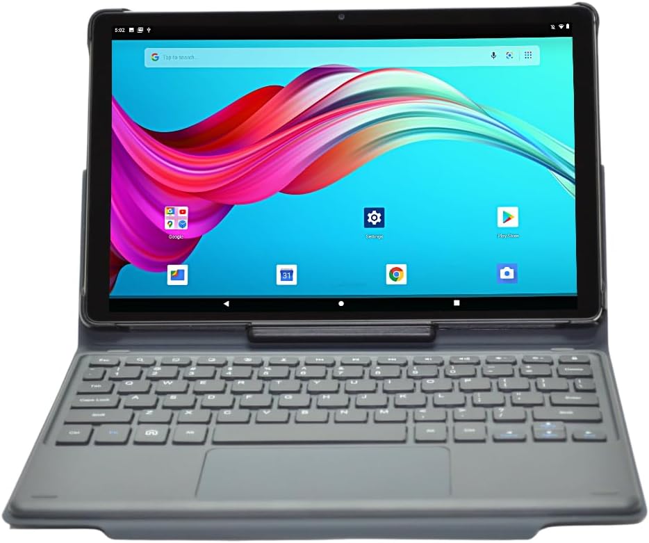 Azpen 10.36" Octa CORE Android Tablet 2K HD Display 6GB RAM 128GB Storage LUXRY Surface Keyboard CASE Included