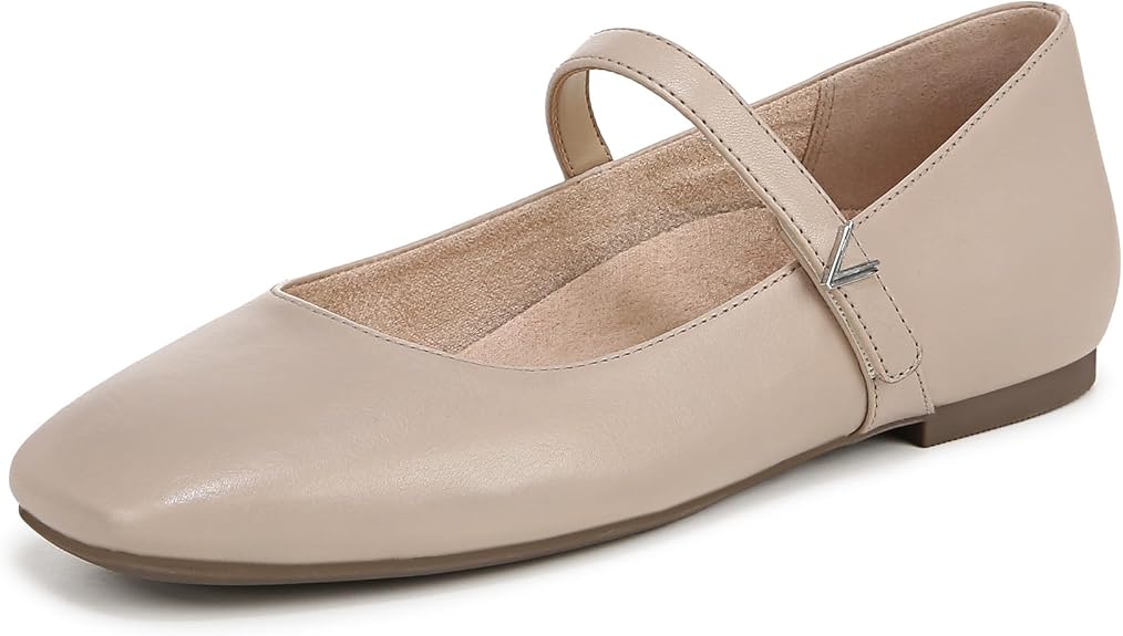 VIONIC Women's Alameda Leather Mary Jane Shoes in Oatmeal - 5M