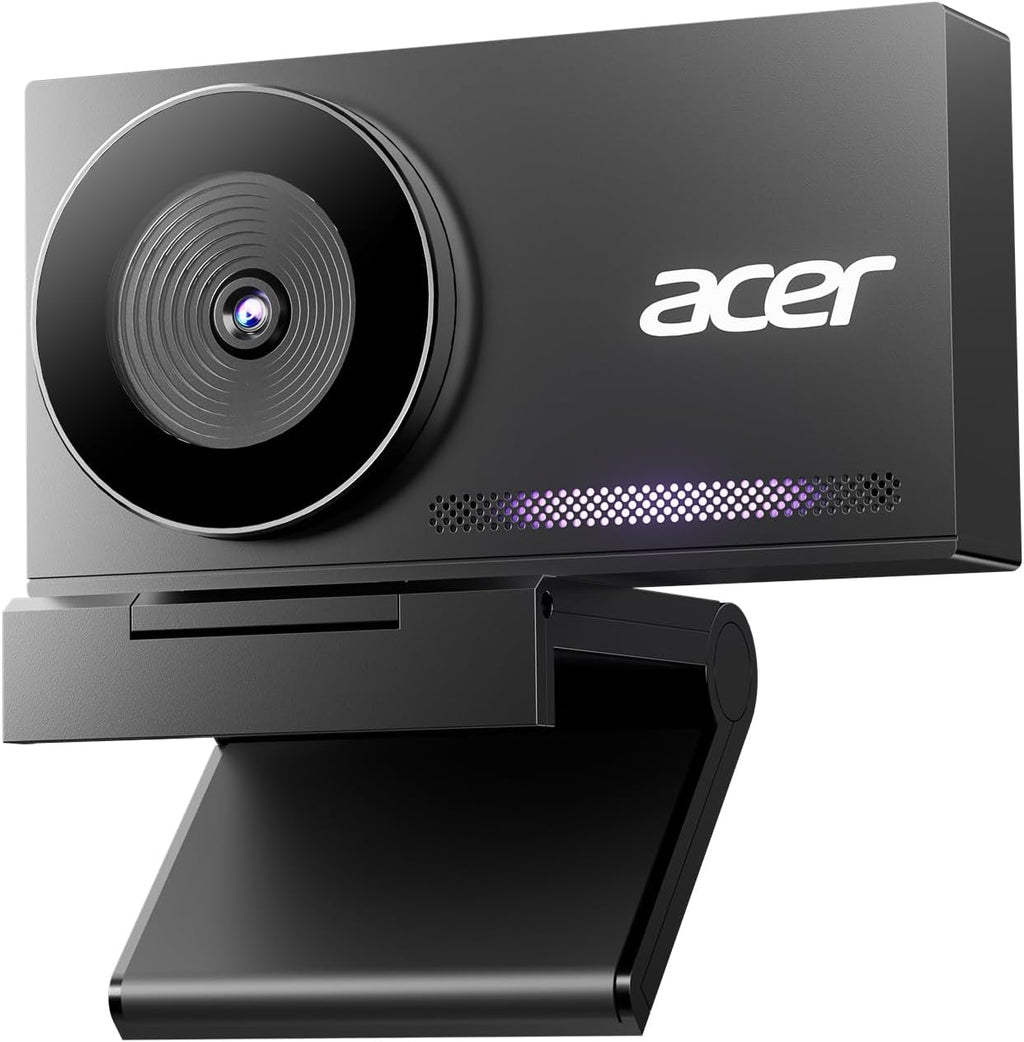 Acer 4K Webcam for PC/Mac with All-Metal Unibody Sculpted, Sony 1/2" Sensor, PDAF, 2 Noise Reduction Mics , Streaming Camera