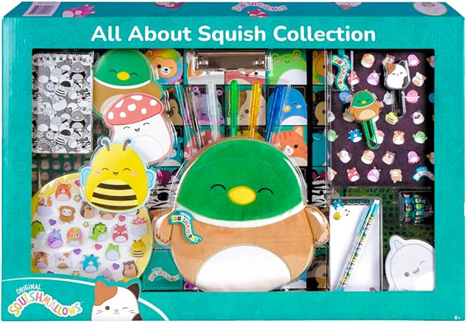 Fashion Angels Squishmallow Stationery Super Set, All About Squish (6+ Years)