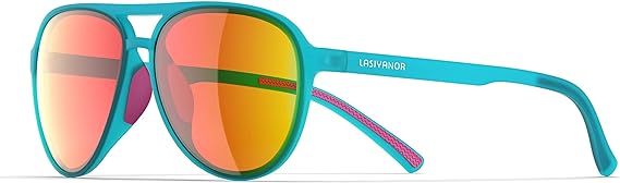 Lasiyanor Lightweight TAC Polarized Tinted Classic Vintage Retro 70s Sunglasses, TR-90 Frame for Women Men, UV 400 Protection (NEW, OPEN BOX)