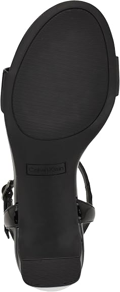 *Calvin Klein - Women's Naome Sculpted Block Heel Dress Sandals, Black, 6.5 M