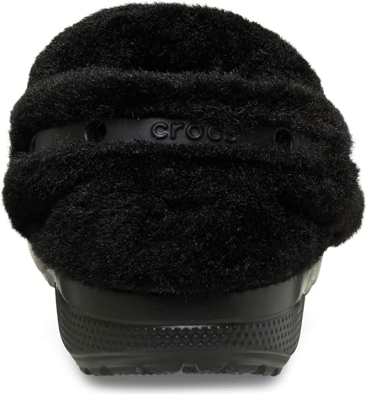 Crocs Unisex Classic Unfurgettable Clogs Black Vegan Suede Men 4, Women 6 Medium