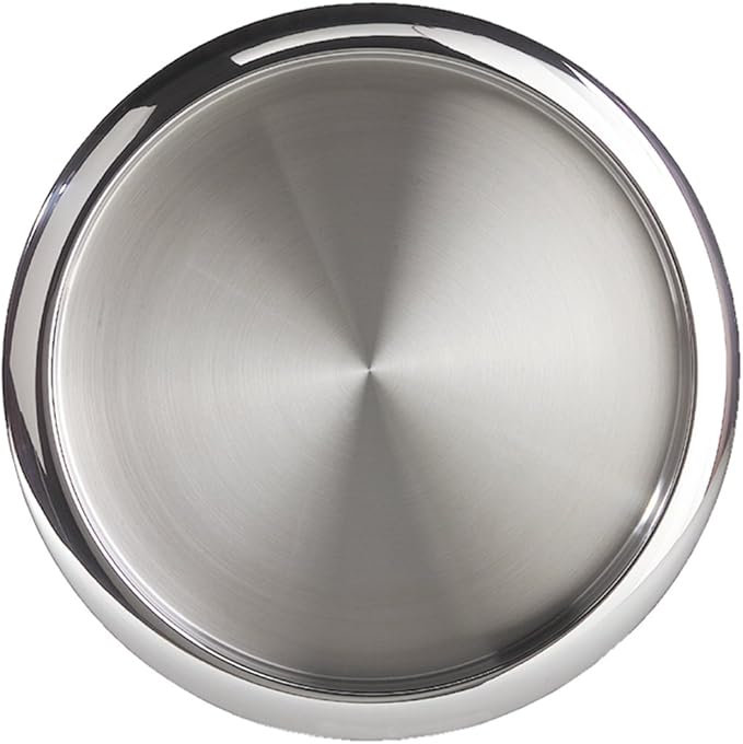 OGGI Round Tray Steel 14" - Ideal Coffee Table, Decorative Tray