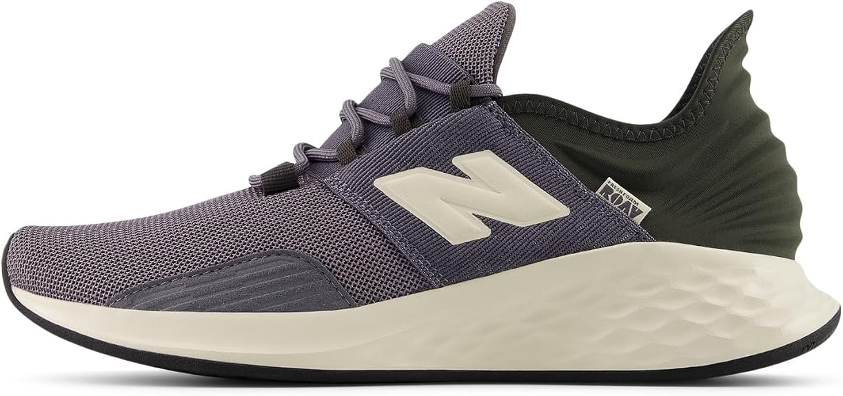 NEW BALANCE Men's Fresh Foam Roav Running Shoe in Neptune Grey/Faded Black - 9.5D
