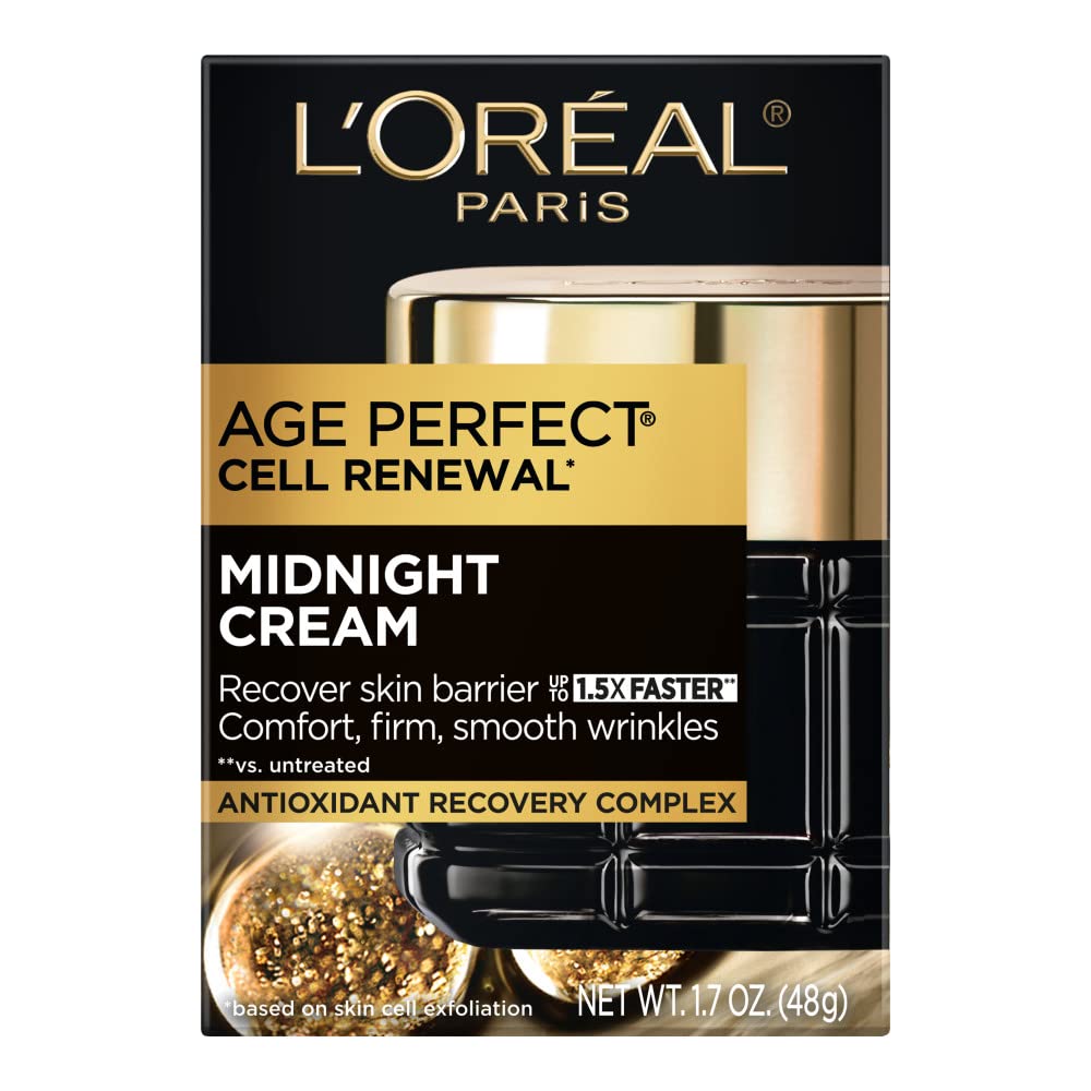 L’Oréal Paris Age Perfect Midnight Cream, Antioxidant Recovery Complex, 1.7 Oz.