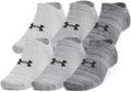 *Under Armour Unisex Essential No Show Socks 6 Pack Sock Women's 4-6