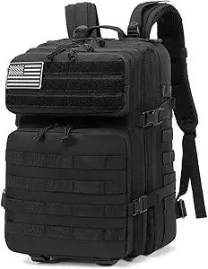 TVP 45L Tactical Assault Backpack 3 day assault pack with Molle Waterproof backpack Rucksack for Tactical Backpacks (Black) (NEW)