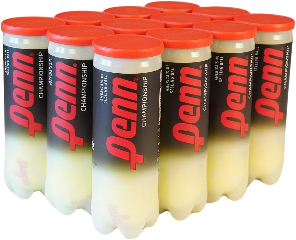 Penn Championship Tennis Balls - Regular Duty (12 Cans , 36 Balls)